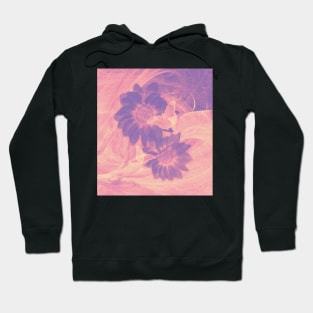 Ghost butterflies in an abstract purple and pink landscape Hoodie